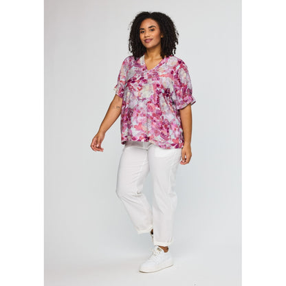 Studio SDasie Blouse Blouse Pink Flowers