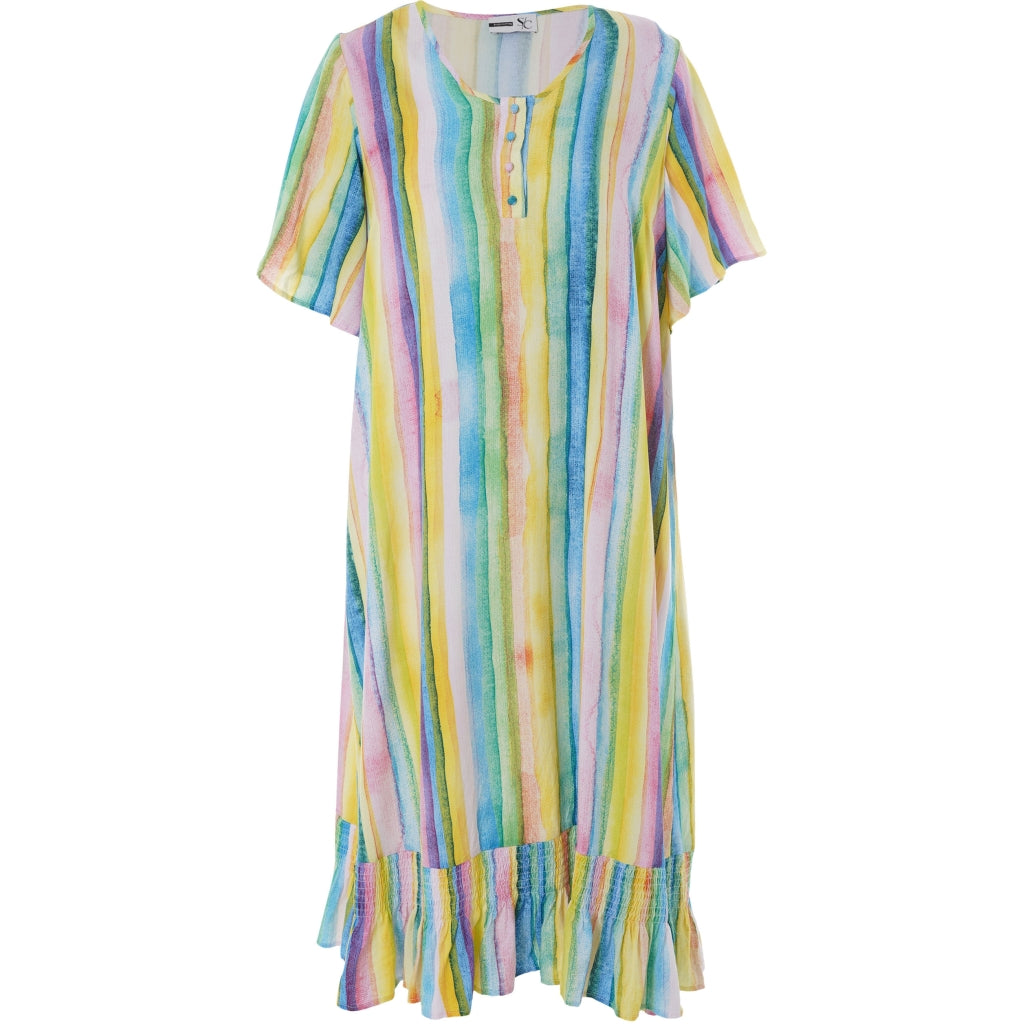 Studio SDidia Dress Dress Green/yellow stripes