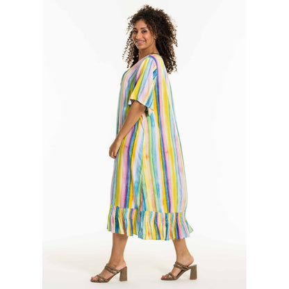 Studio SDidia Dress Dress Green/yellow stripes