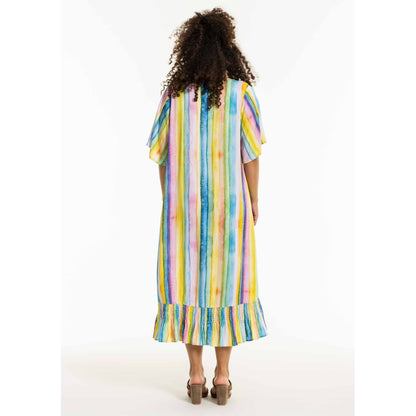 Studio SDidia Dress Dress Green/yellow stripes