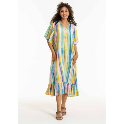 Studio SDidia Dress Dress Green/yellow stripes