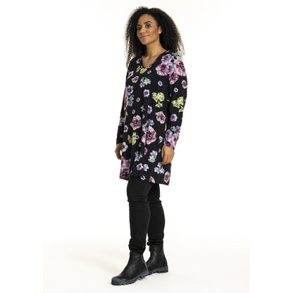 Studio SDitte Tunic Tunic Black with purple flowers