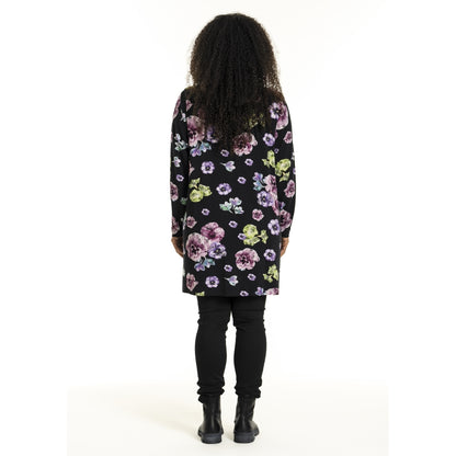 Studio SDitte Tunic Tunic Black with purple flowers