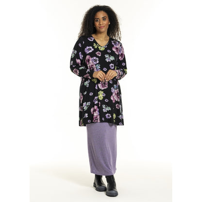 Studio SDitte Tunic Tunic Black with purple flowers