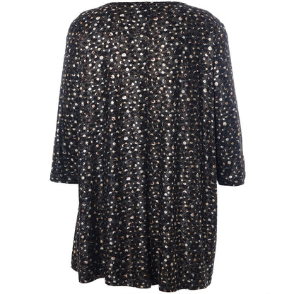 Studio SDitte Tunic Tunic Black with camel patterns