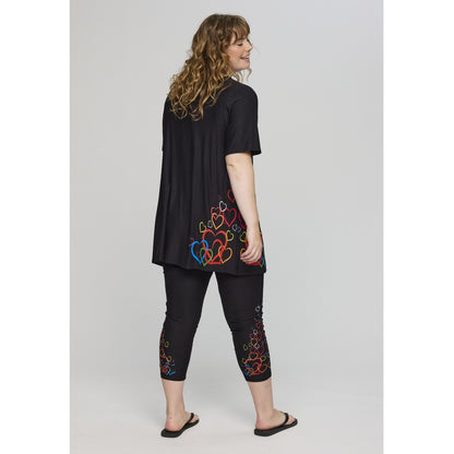 Studio SDitte Tunic Tunic Black with heart print