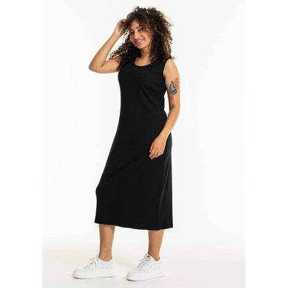 Studio SDolly Tight long rib dress Long Dress Black