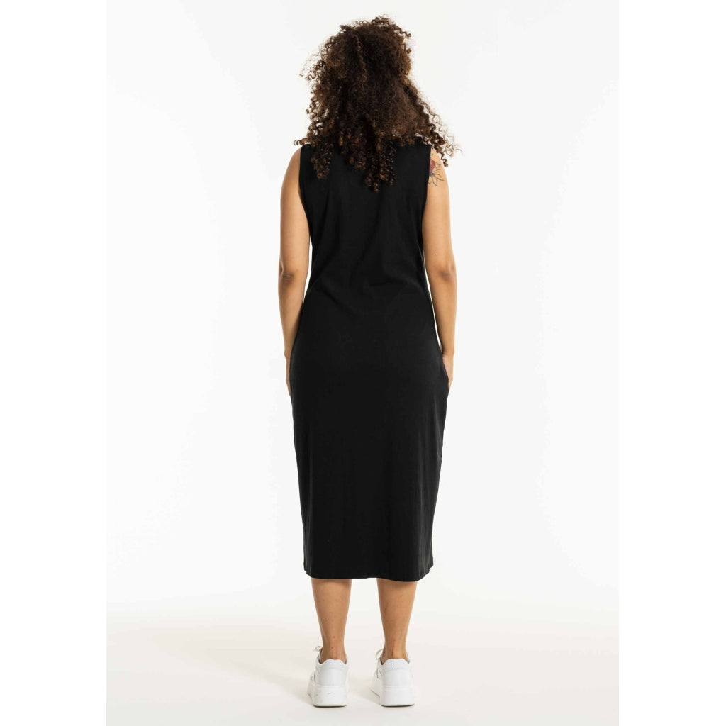 Studio SDolly Tight long rib dress Long Dress Black