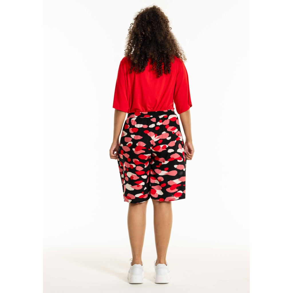 Studio SDonia Shorts Shorts Black with red oval design