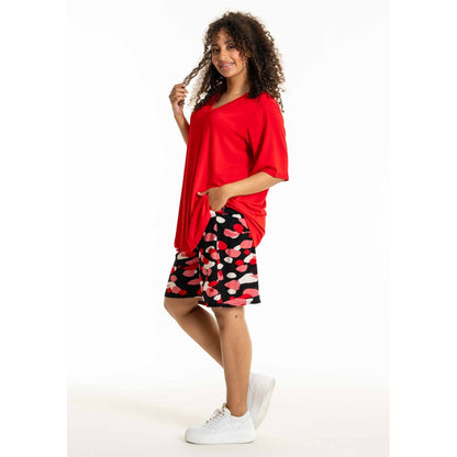 Studio SDonia Shorts Shorts Black with red oval design