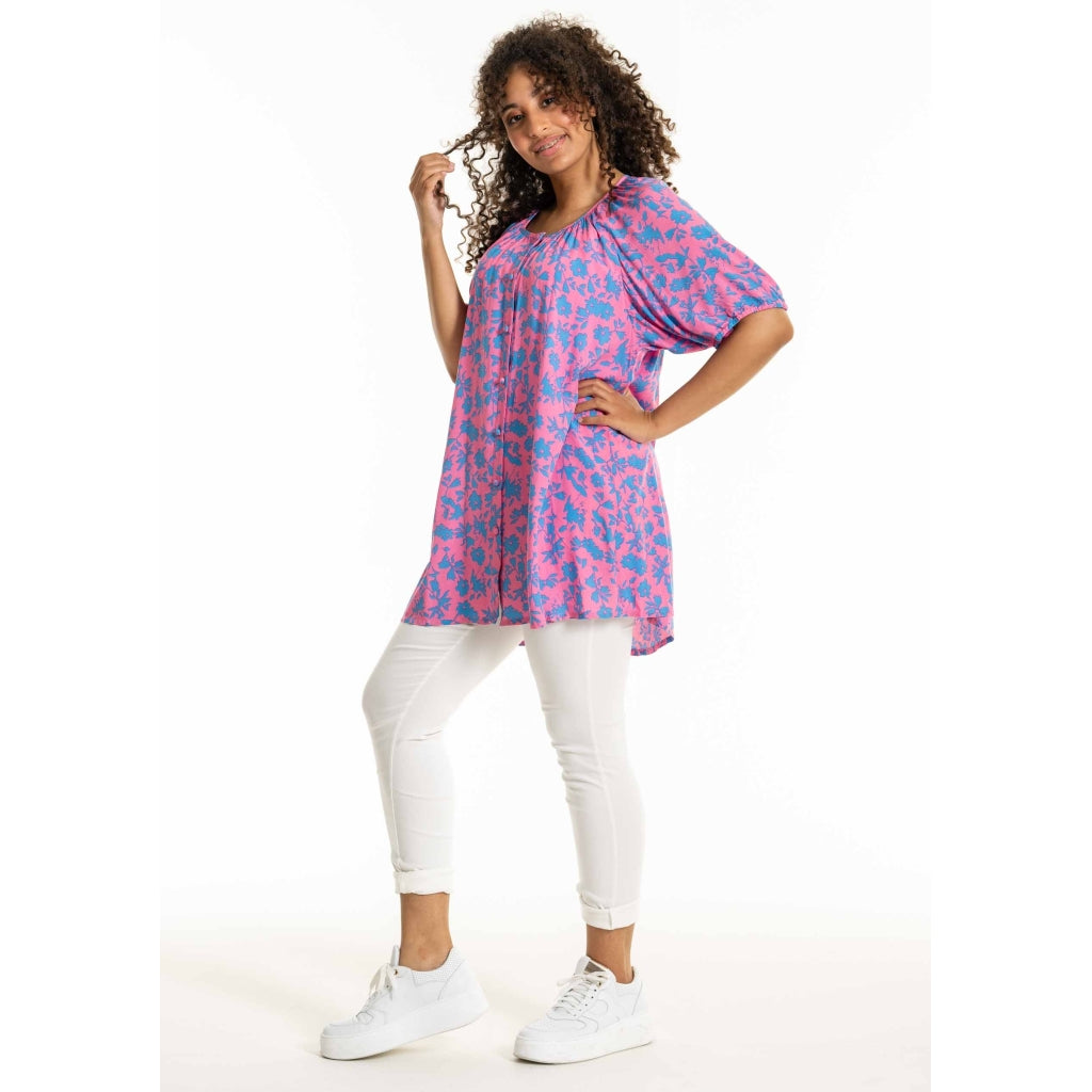 Studio SDorine Tunic Tunic Blue pink pattern