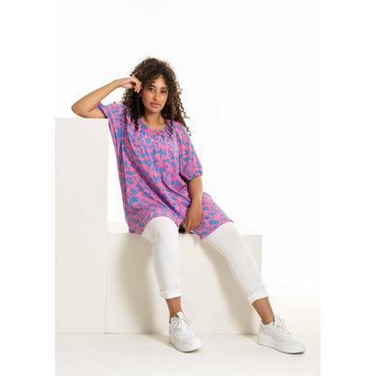 Studio SDorine Tunic Tunic Blue pink pattern