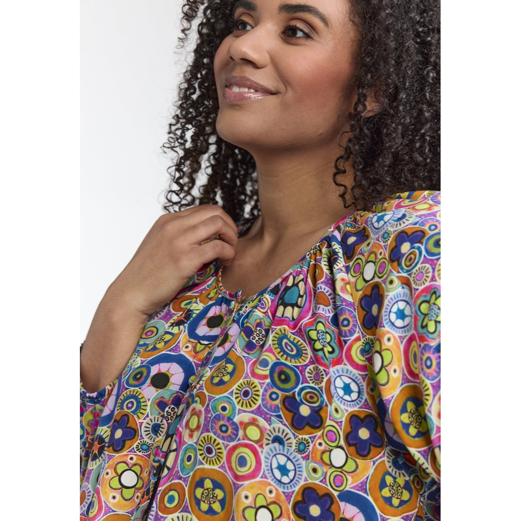 Studio SDorine Tunic with long sleeve Tunic Circle multicolor print