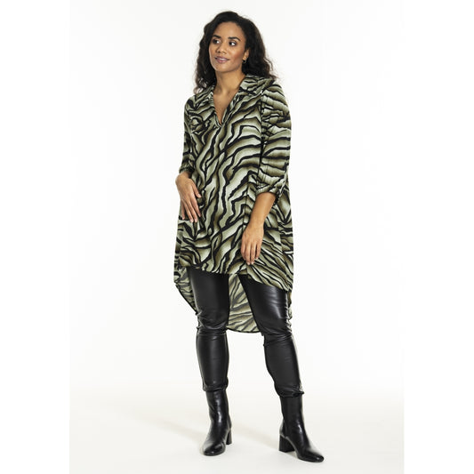 Studio SEbru Tunic Tunic Green leo print