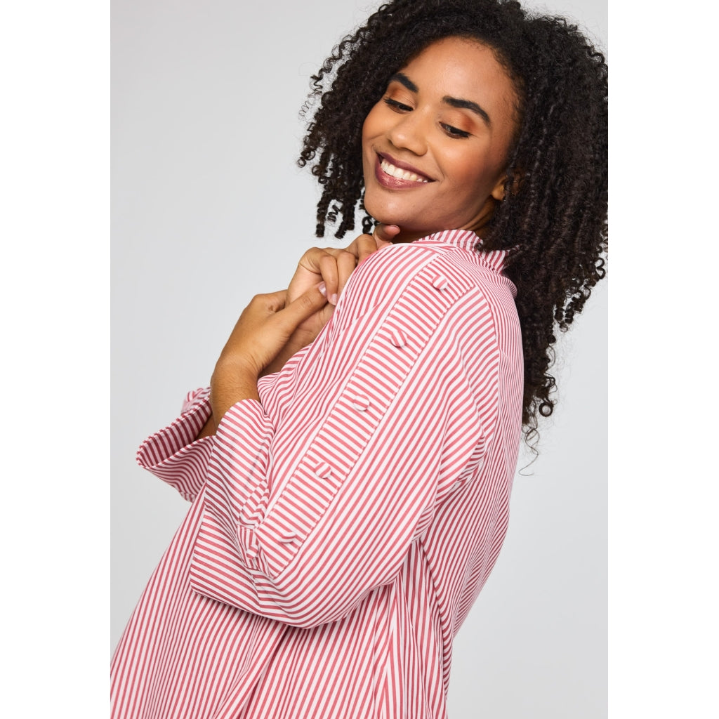 Studio SEllen Blouse with stripes Blouse Red/White stripe
