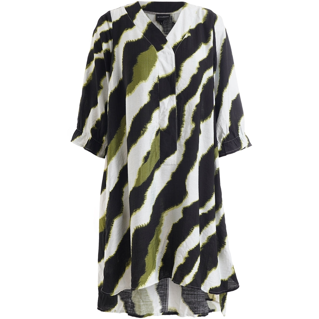 Studio SElma Shirt Shirt Black with offwhite and green flash