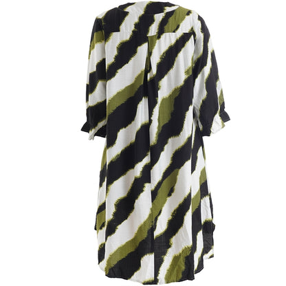 Studio SElma Shirt Shirt Black with offwhite and green flash