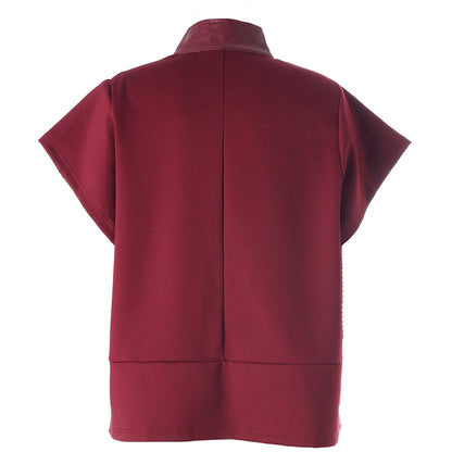 Studio SEloria Jacket with short sleeves Jacket Bordeaux