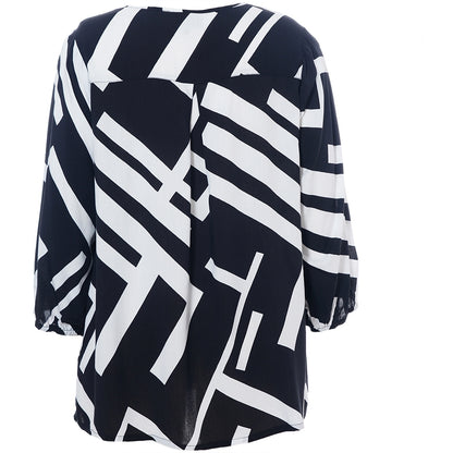 Studio SEmmy Blouse Blouse Black with white squares