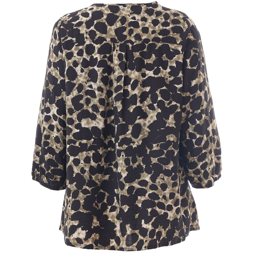 Studio SEmmy Blouse Blouse Black with green clouds