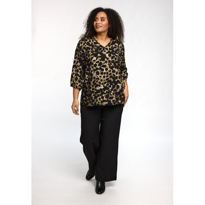 Studio SEmmy Blouse Blouse Black with green clouds