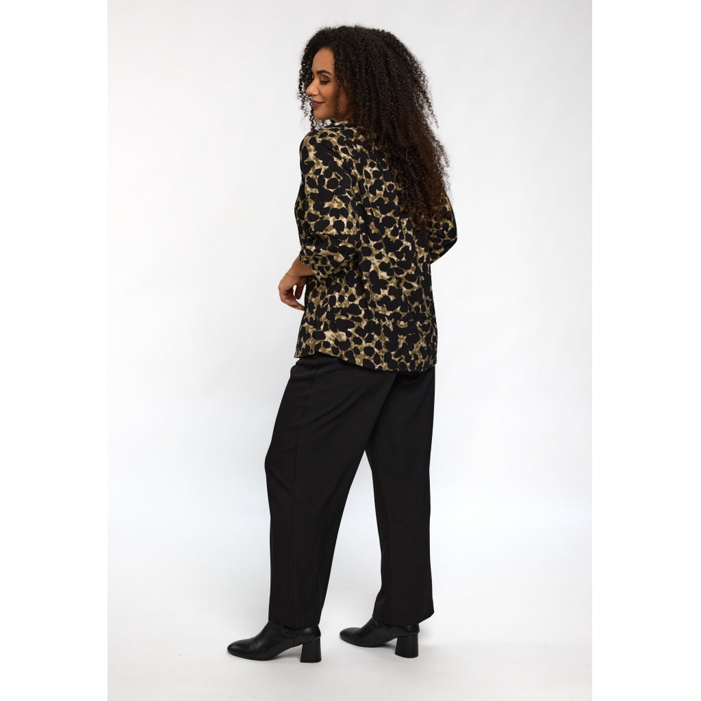 Studio SEmmy Blouse Blouse Black with green clouds