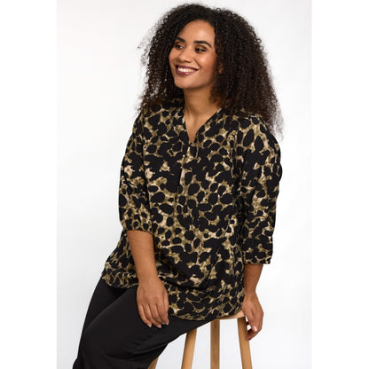 Studio SEmmy Blouse Blouse Black with green clouds