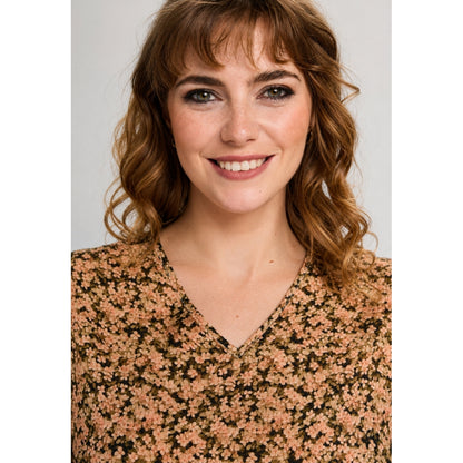 Studio SEmmy Blouse Blouse Tiny dusty rose flowers