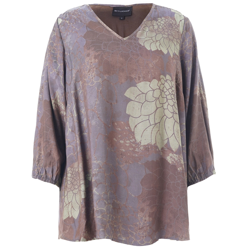 Studio SEmmy Blouse Blouse Brown green mix