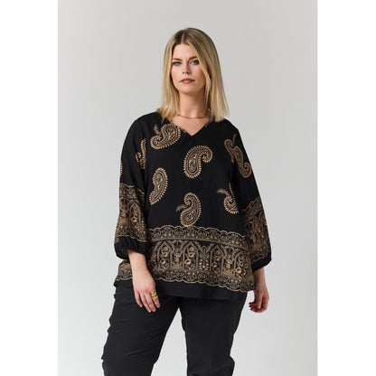 Studio SEmmy Blouse Blouse Black sand report