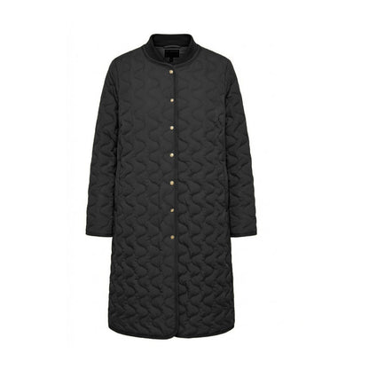 Studio SEryssa quiltet long coat Coat Black