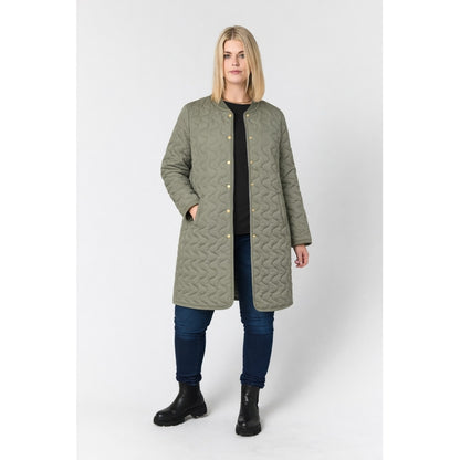 Studio SEryssa quiltet long coat Coat Olive