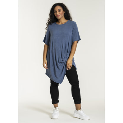 Studio SFelizia Tunic with knot Tunic Dusty Petrol