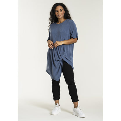 Studio SFelizia Tunic with knot Tunic Dusty Petrol