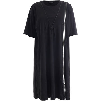 Studio SFenja Dress with white tape Dress Black