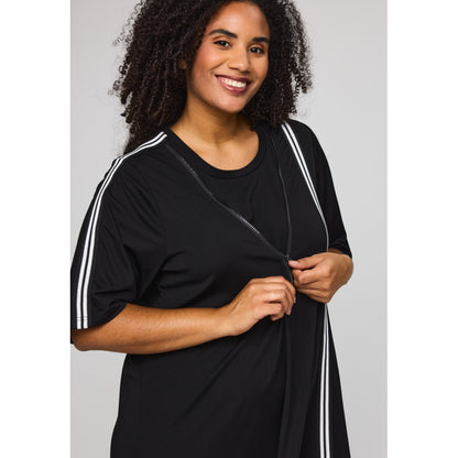 Studio SFenja Dress with white tape Dress Black