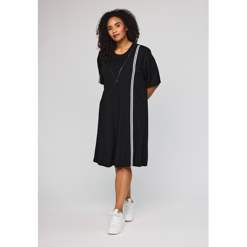 Studio SFenja Dress with white tape Dress Black