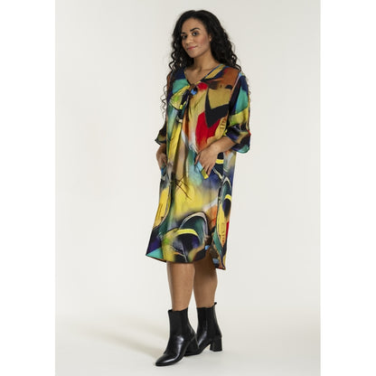 Studio SFidan Dress with ring Dress Black with Multi colour