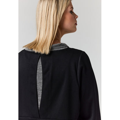 Studio SFie Blouse Blouse Black + Grey melange