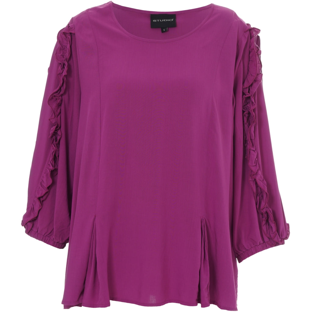 Studio SFillis Blouse with fun sleeves Blouse Purple