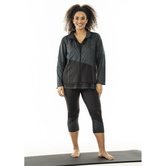 Studio SFitness Jacket Jacket Black with dusty green