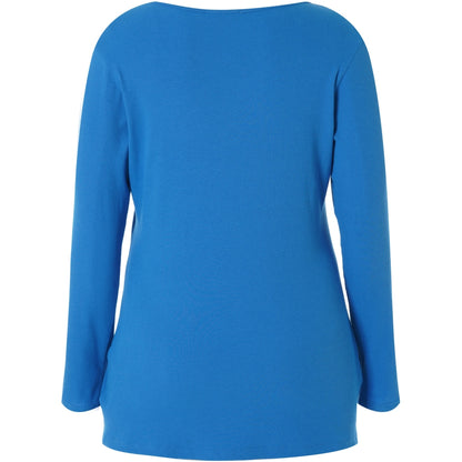 Studio SFlo rib blouse Blouse Blue