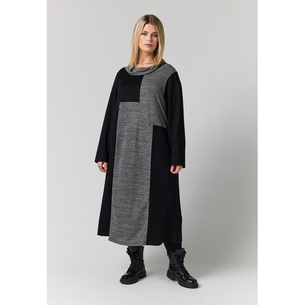 Studio SFlora Dress Dress Black + Grey melange