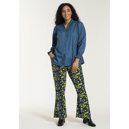 Studio SFranja Bootcut trousers Trousers Retro petrol mix