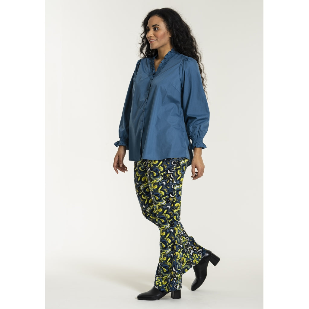 Studio SFranja Bootcut trousers Trousers Retro petrol mix