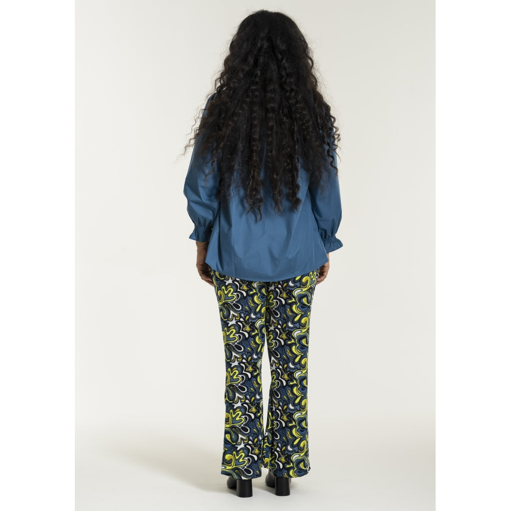 Studio SFranja Bootcut trousers Trousers Retro petrol mix