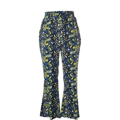 Studio SFranja Bootcut trousers Trousers Retro petrol mix