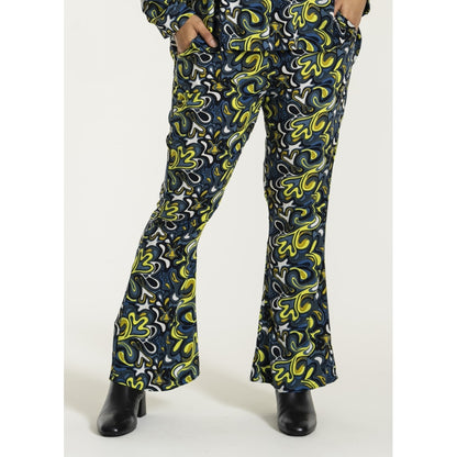 Studio SFranja Bootcut trousers Trousers Retro petrol mix