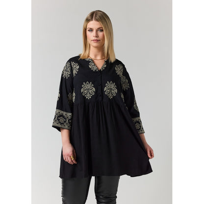 Studio SGilsa Tunic with embroidery Tunic Black