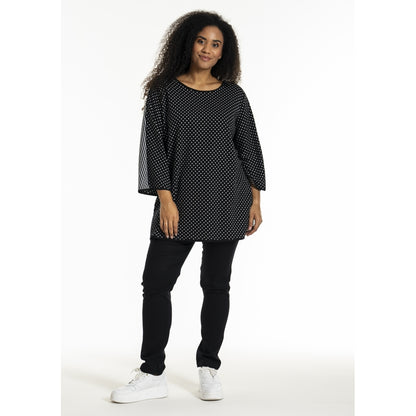 Studio SGrete turn around Blouse Blouse Black with white dots and stripes